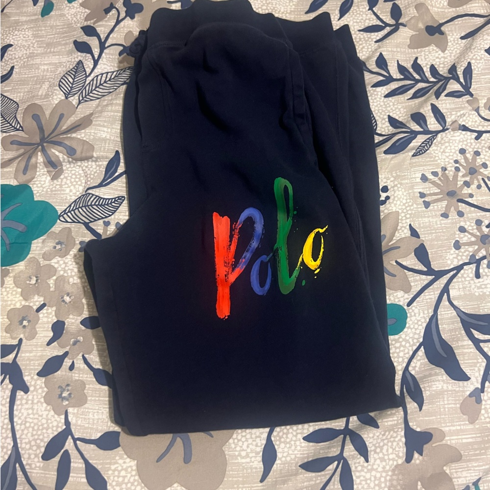 Boy’s Polo by Ralph Lauren Navy Blue Sweatpants size L (14-16)